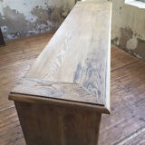 Enfilade meuble de métier chêne coulissant XL