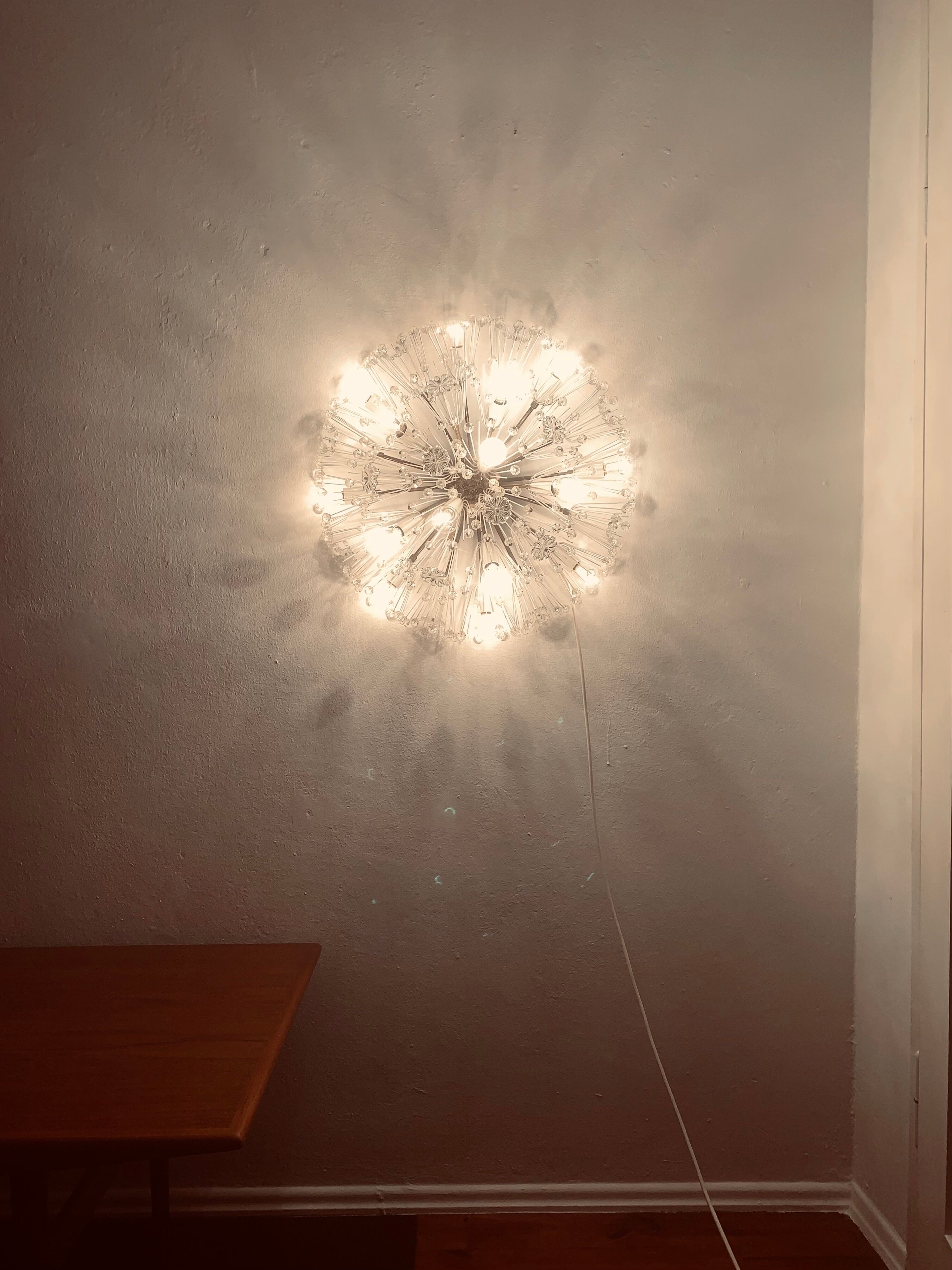 XXL Austrian Dandelion Wall or Ceiling Lamp by Emil Stejnar for Rupert Niko