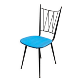 Chaise de cuisine Colette Gueden , vinyl bleu