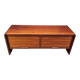 Rosewood Credenza With Vertical Tambour Doors by Dyrlund, 1960s