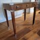 Small desk in solid wood and metal, Art Deco style