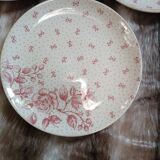 7 antique dessert plates Gien