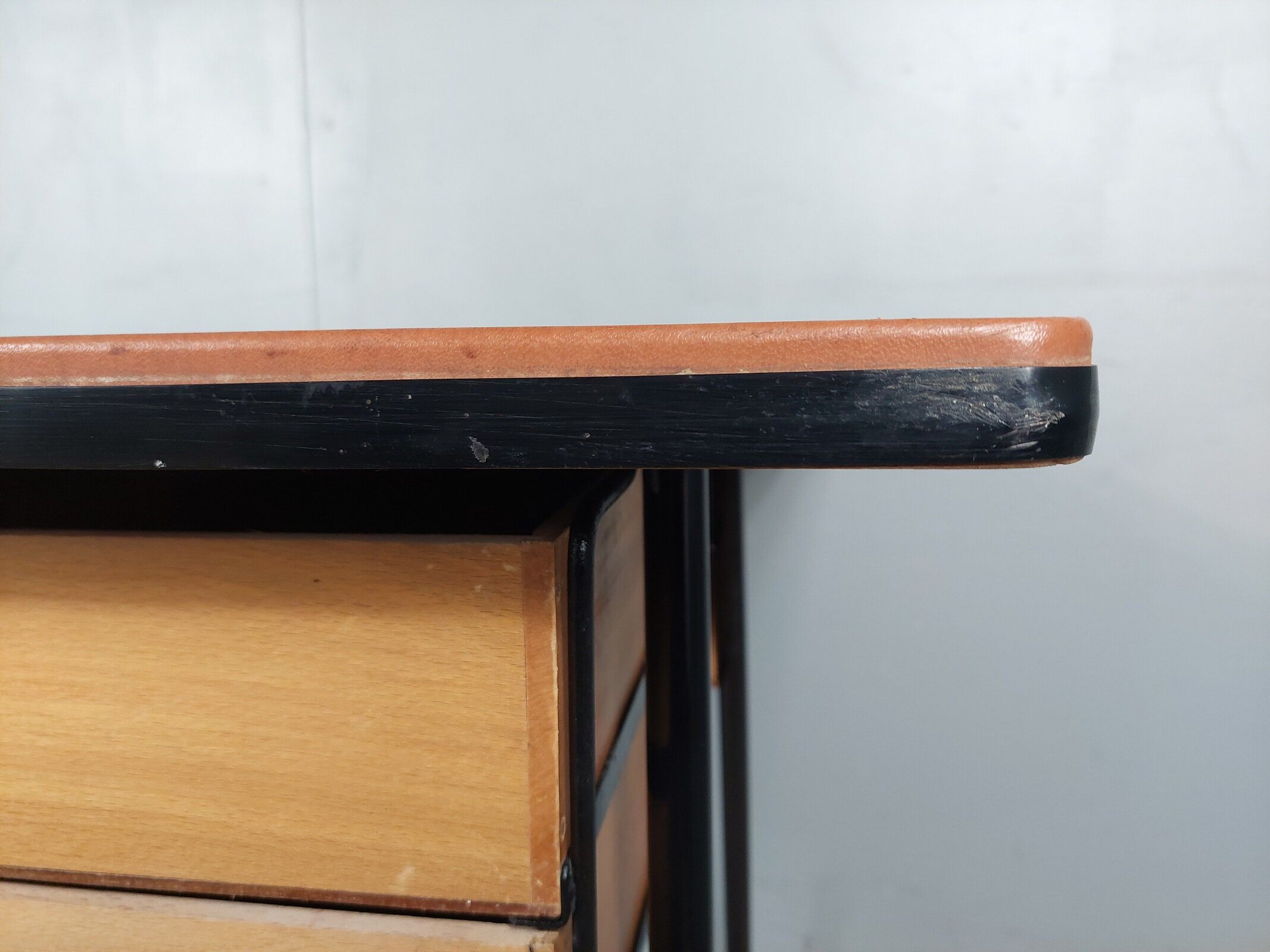 Vintage desk and children's chair set