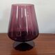 Purple smoked glass footed bowl – Scandinavian design spirit