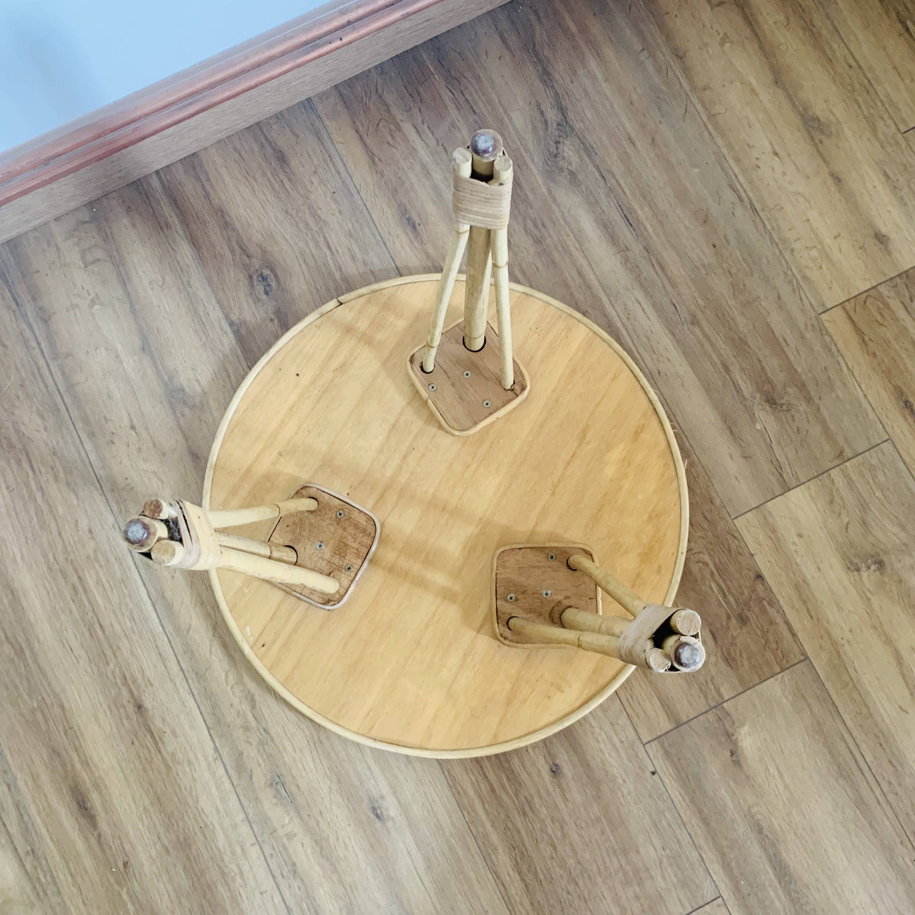 Vintage 60s tripod coffee table