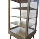 Vintage wooden shop counter, display case, shelf