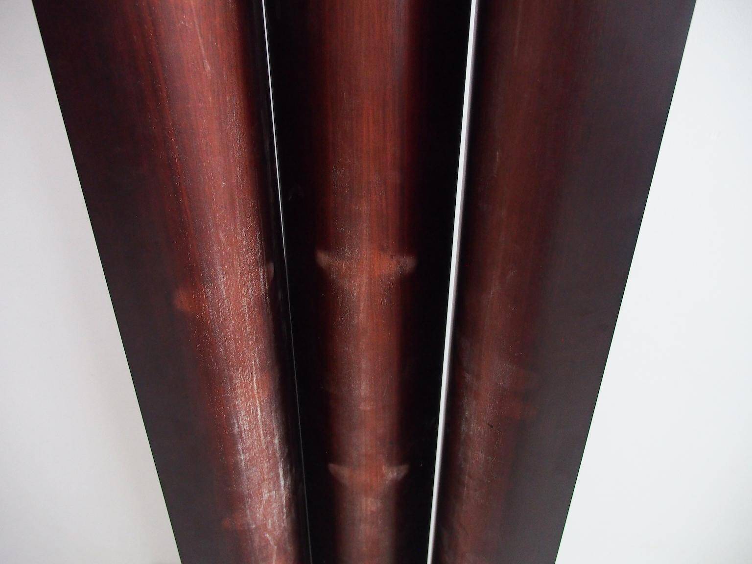 Italian lacquered wooden coat rack, 1970s