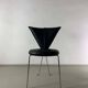 6 black leatherette metal chairs from Lubke, Germany, 1990s