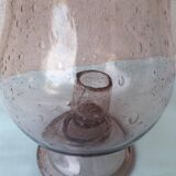 Bubble glass candle holder
