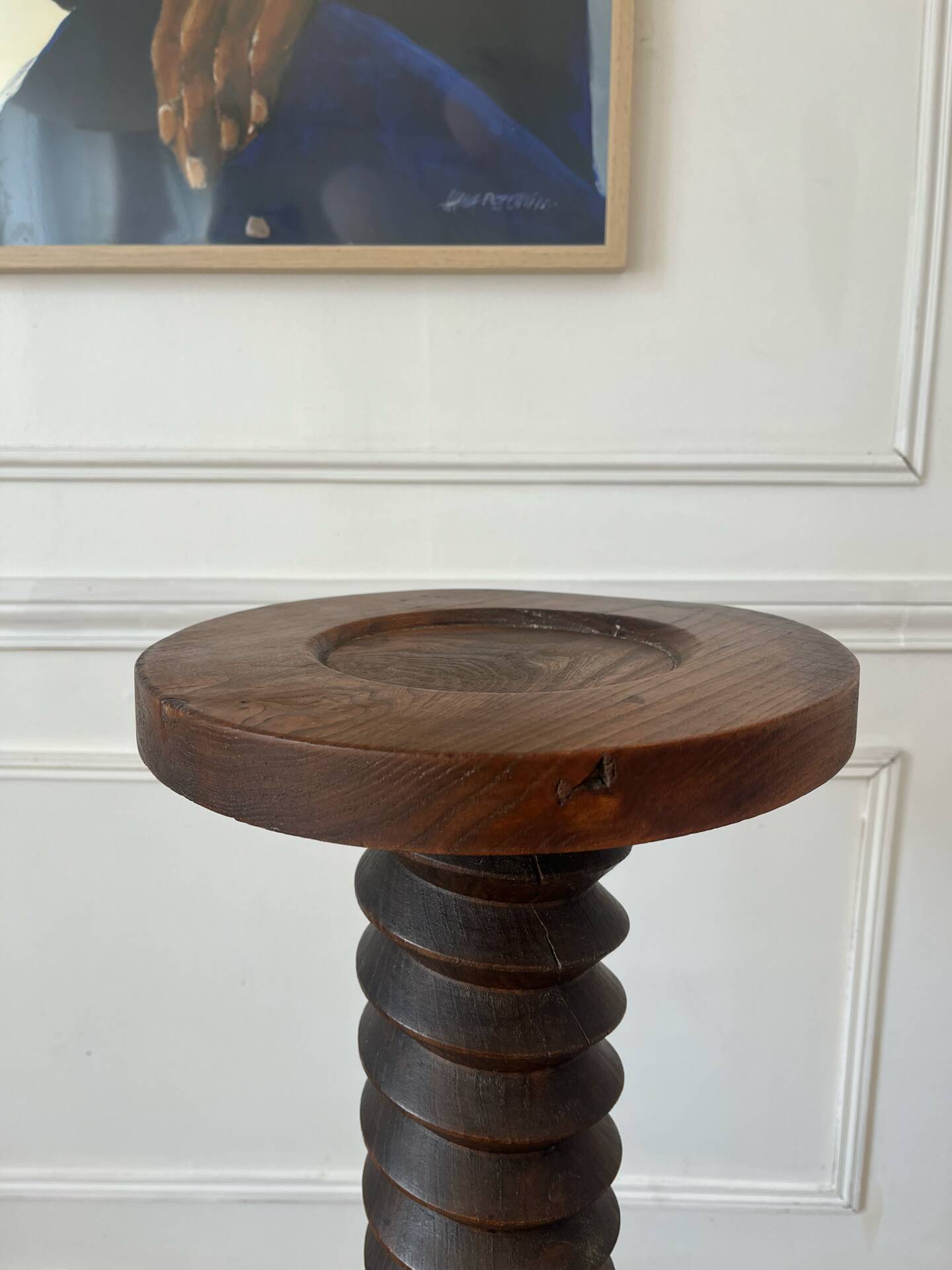 Column support screw for wooden press