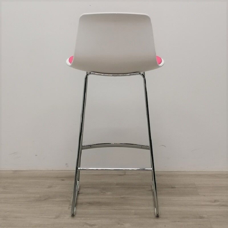 Tabouret haut enea lottus blanc rose
