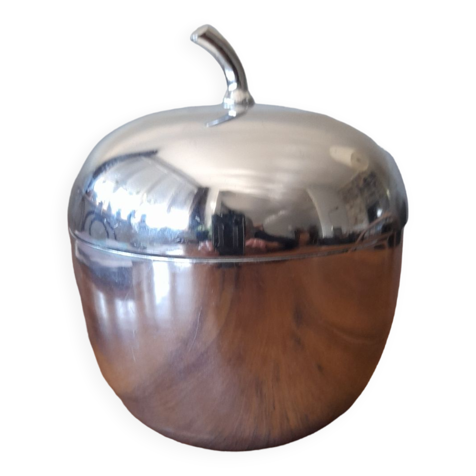 Apple 70s aluminum plastic ice cube tray