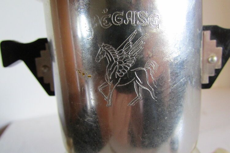 Vintage Pegasus coffee maker, 2 cups, ceramic