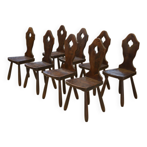 ensemble de 8 chaises