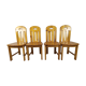 4 vintage pine chairs mountain shawl