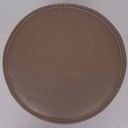 Top quality Leather Pouf 3 Oak legs 1990s