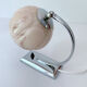Table lamp art deco bauhaus, vintage 30s, opaline pink chrome