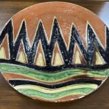 Large ceramic dish by Giraud Biot