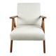 Vintage Ivory White Boucle Model B-310 Armchair, 1970s