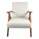 Vintage Ivory White Boucle Model B-310 Armchair, 1970s