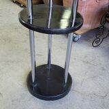 Art Deco floor lamp from the 1930s in wood and chrome.