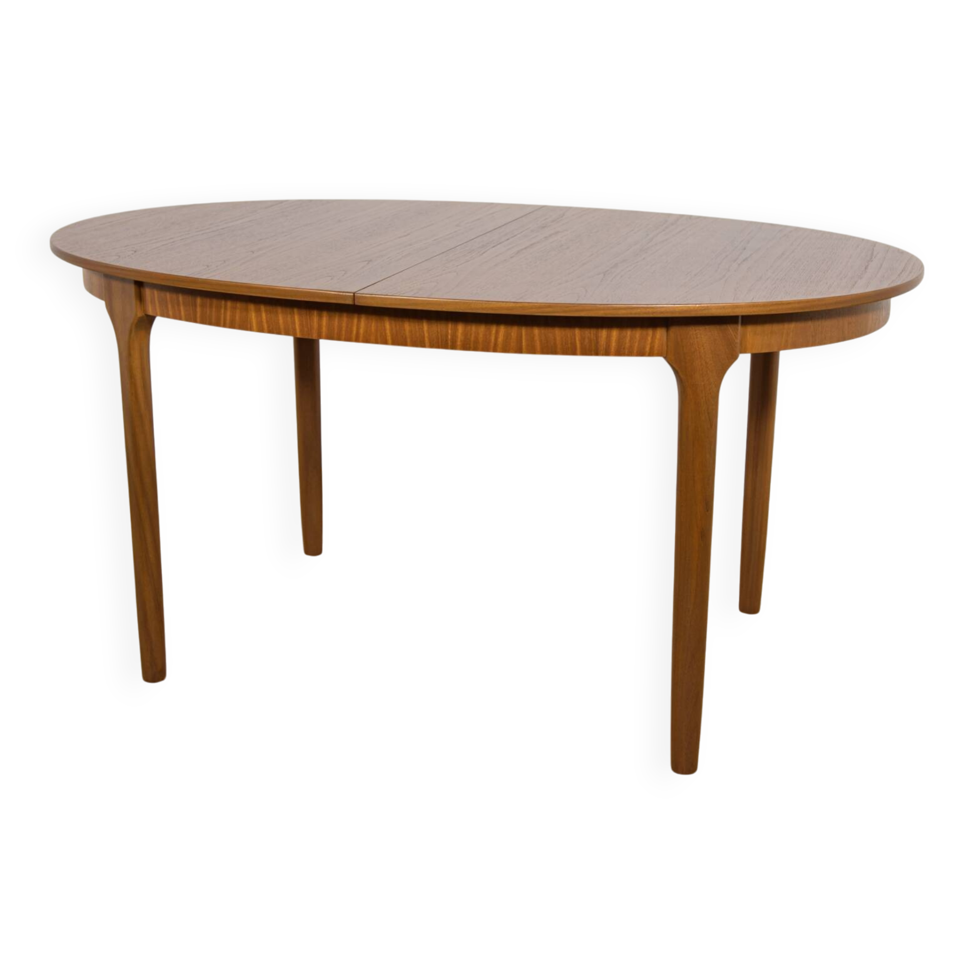 Mid-century extendable oval teak dining table from McIntosh, UK