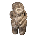 Figure anthropomorphe en pierre volcanique art tribal africain Côte d’Ivoire XVIIIe siècle