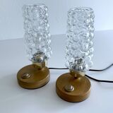 Pair Bubble Glass Scandinavian lights