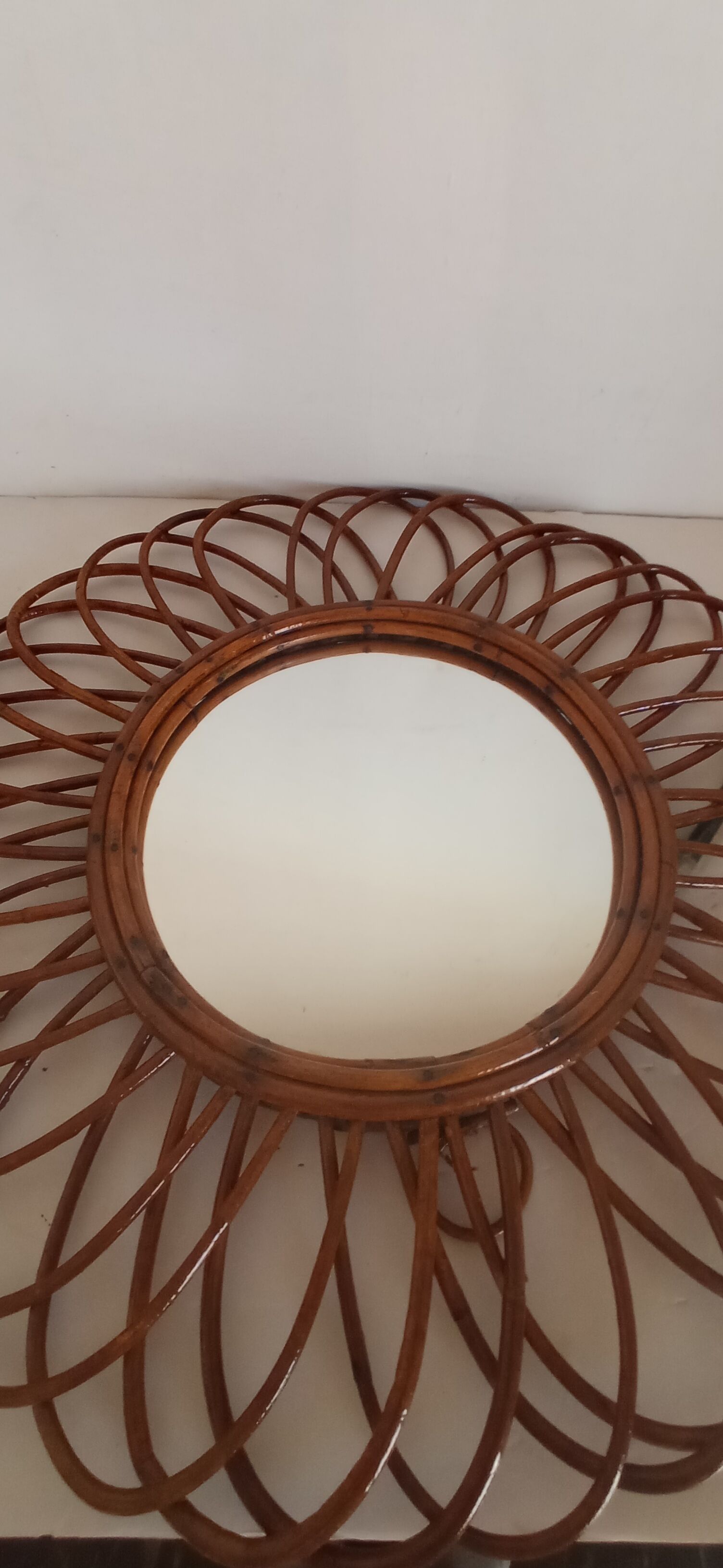 Bamboo sun mirror