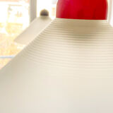 Ceiling lamps in opal glass Italian 1970s