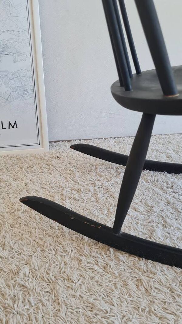 Fauteuil Rocking chair scandinave années 60