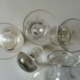 Carafe et verres  à liqueur 1950