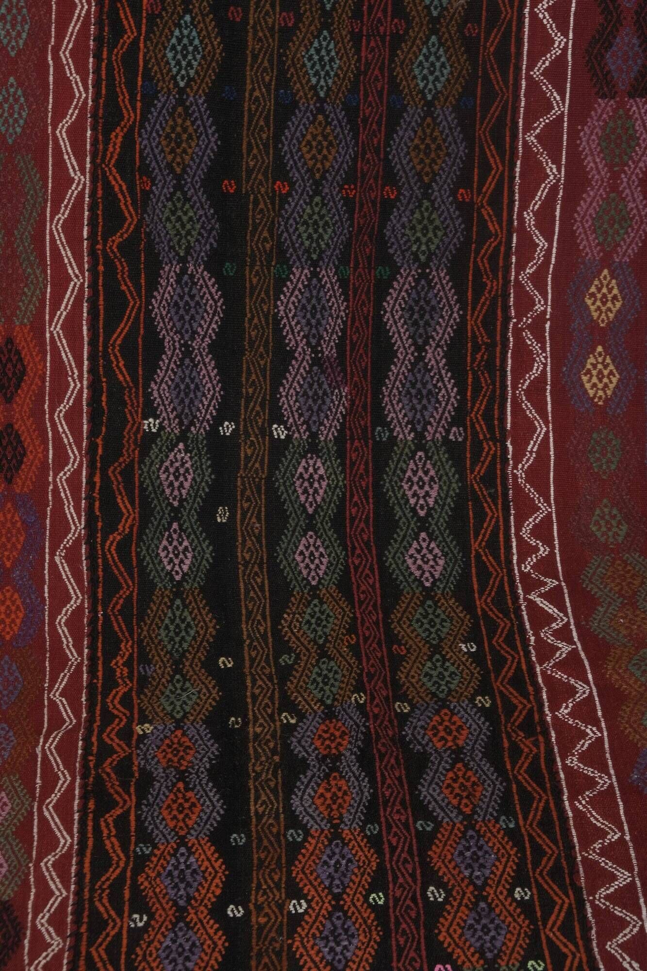 Vintage Turkish hallway rug 123x435 cm