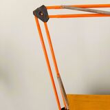 Lampe d'architecte orange années 50