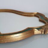 Gold leaf gilded wooden mirror