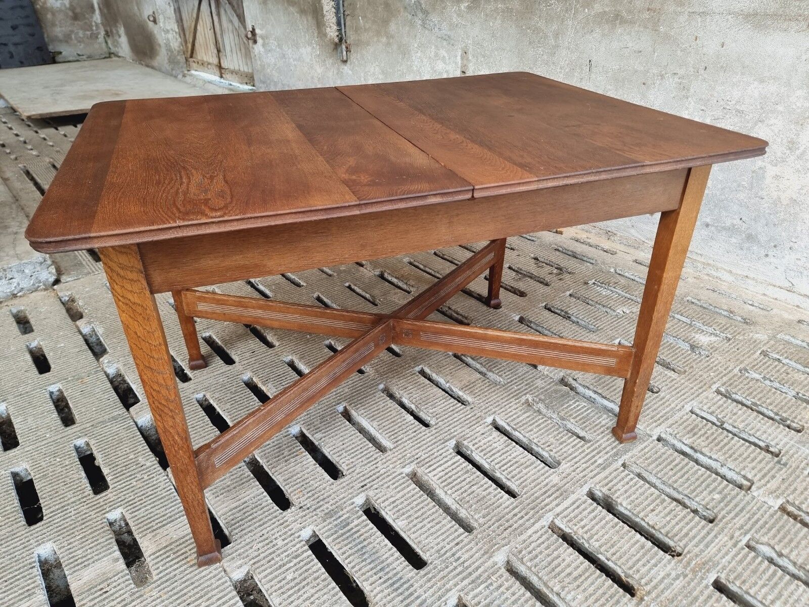 Antique extendable table dining table oak