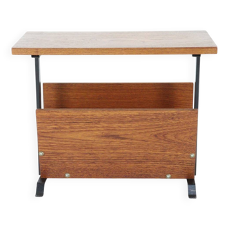 vintage teak magazine holder