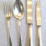 Maison Ercuis. Louis XV style silver-plated cutlery set