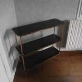 Mahogany and gilded metal shelf