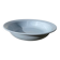 Round, flat, sky-blue ceramic salad bowl from Moulin des Loups