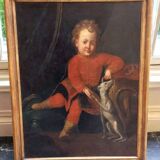 Oil painting on canvas, portrait of a young nobleman, 18th century
