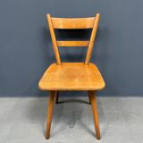 Set of eight german stick chairs from the 1950