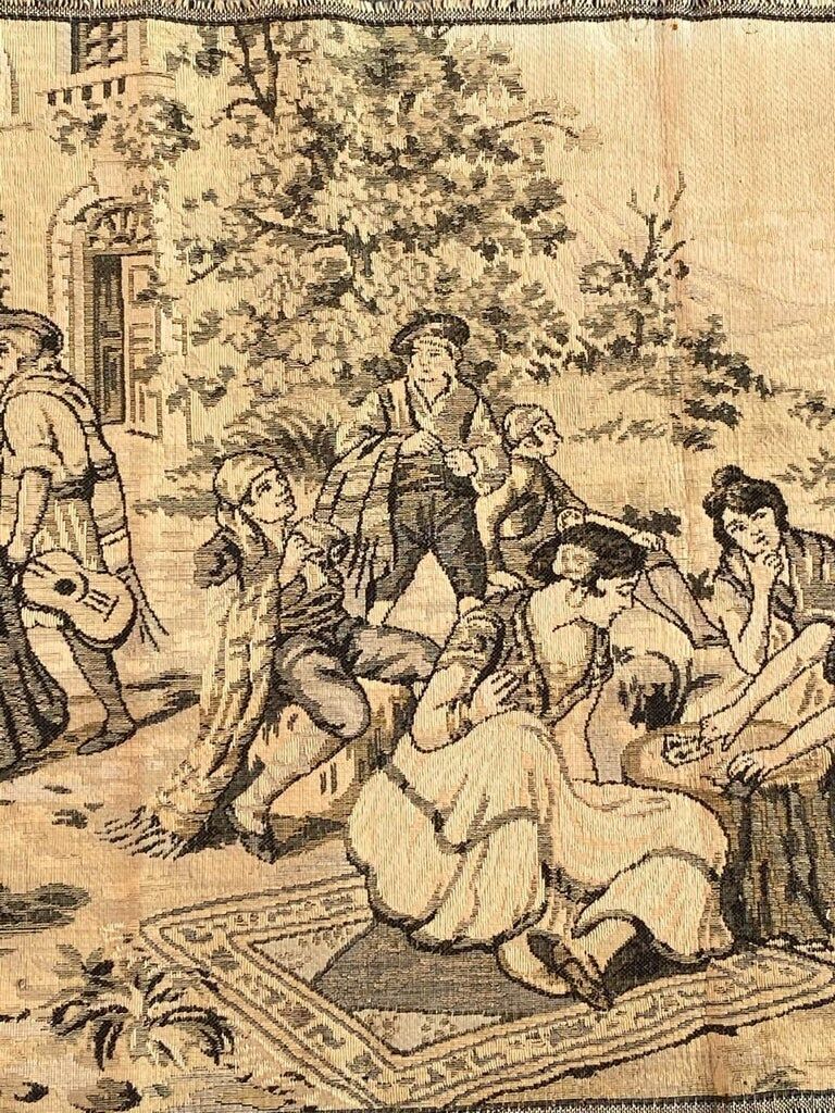 Antique French Jaquar Tapestry