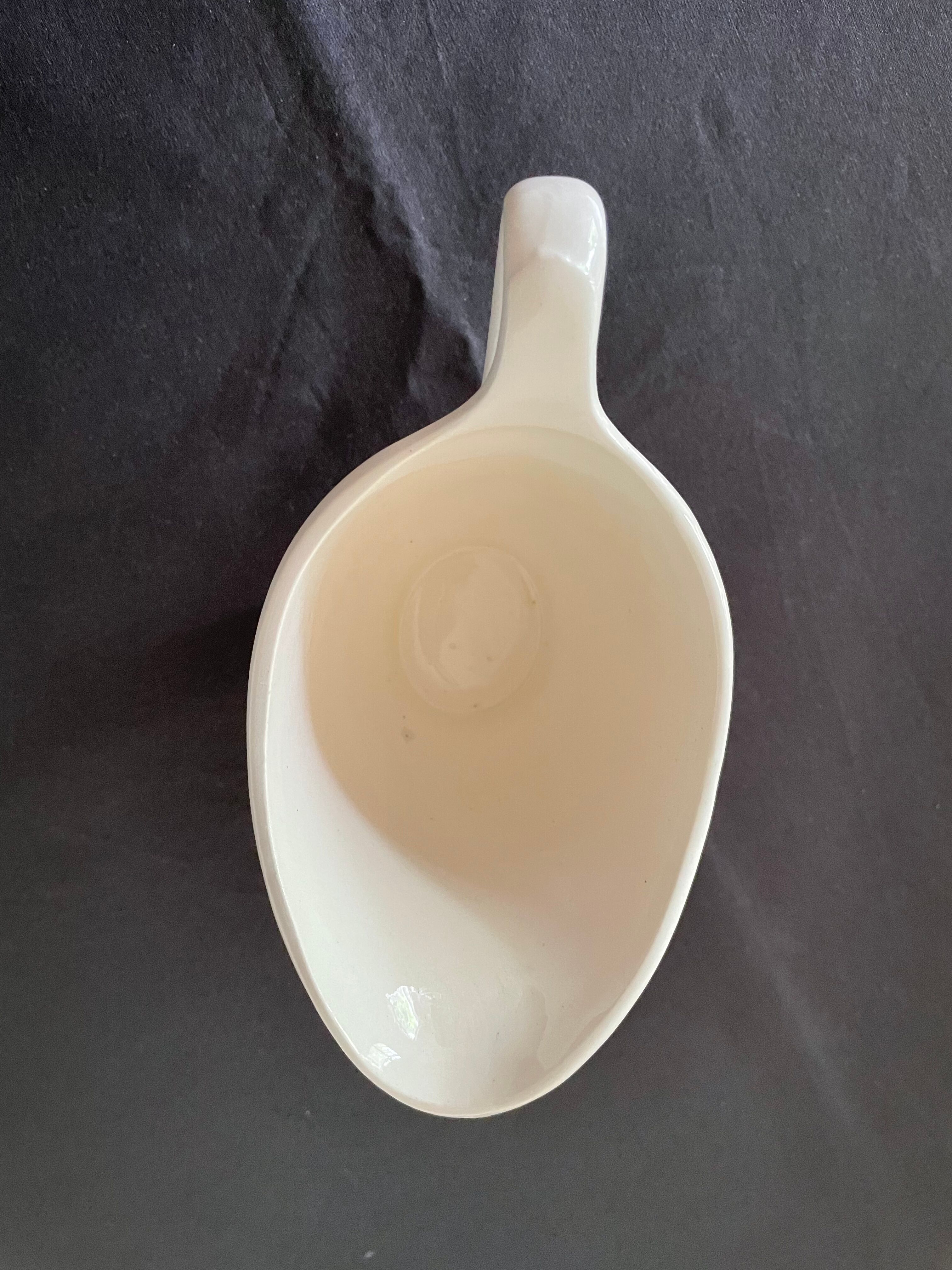Badonviller porcelain sauce boat 1950