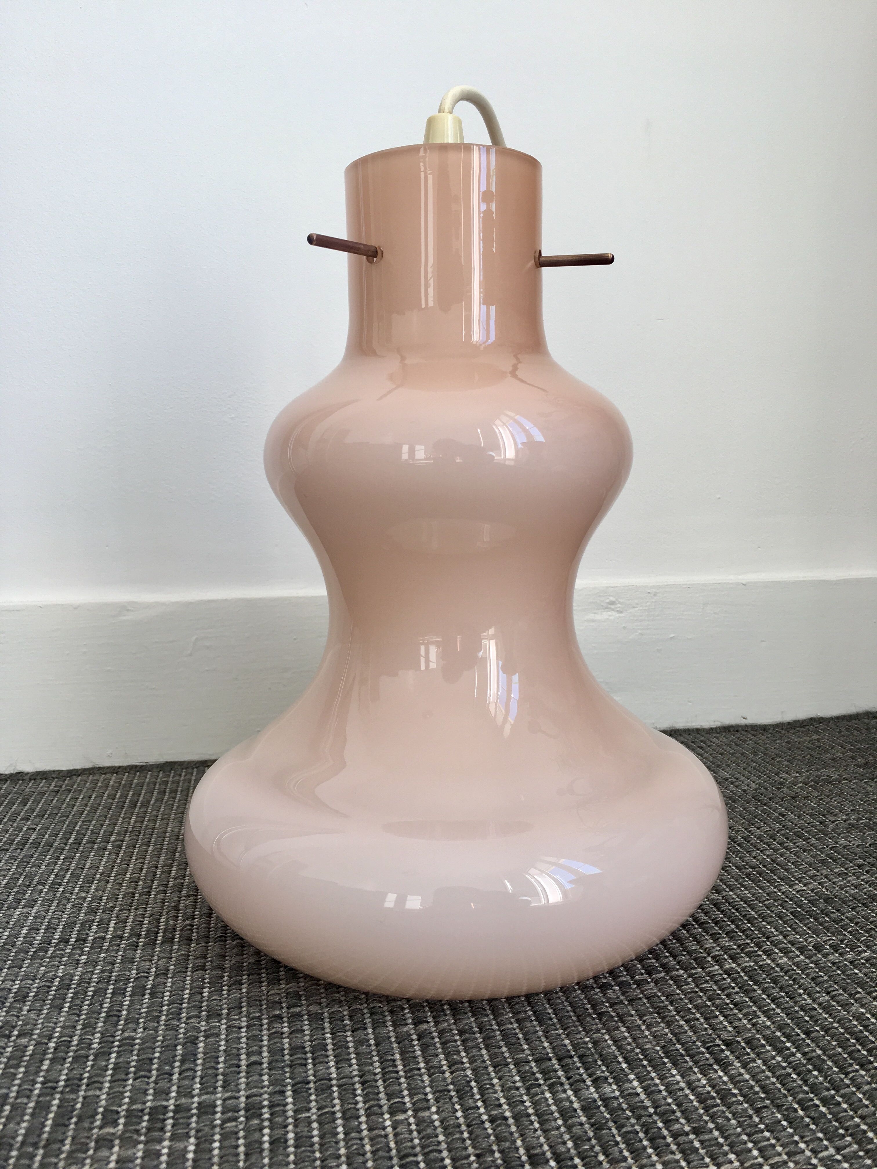 Suspension vintage,  rose poudré