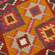 Turkish Handwoven Vintage Herki Kilim 90 cm x 383 cm