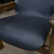 Leather and beech armchair Vintage 1970