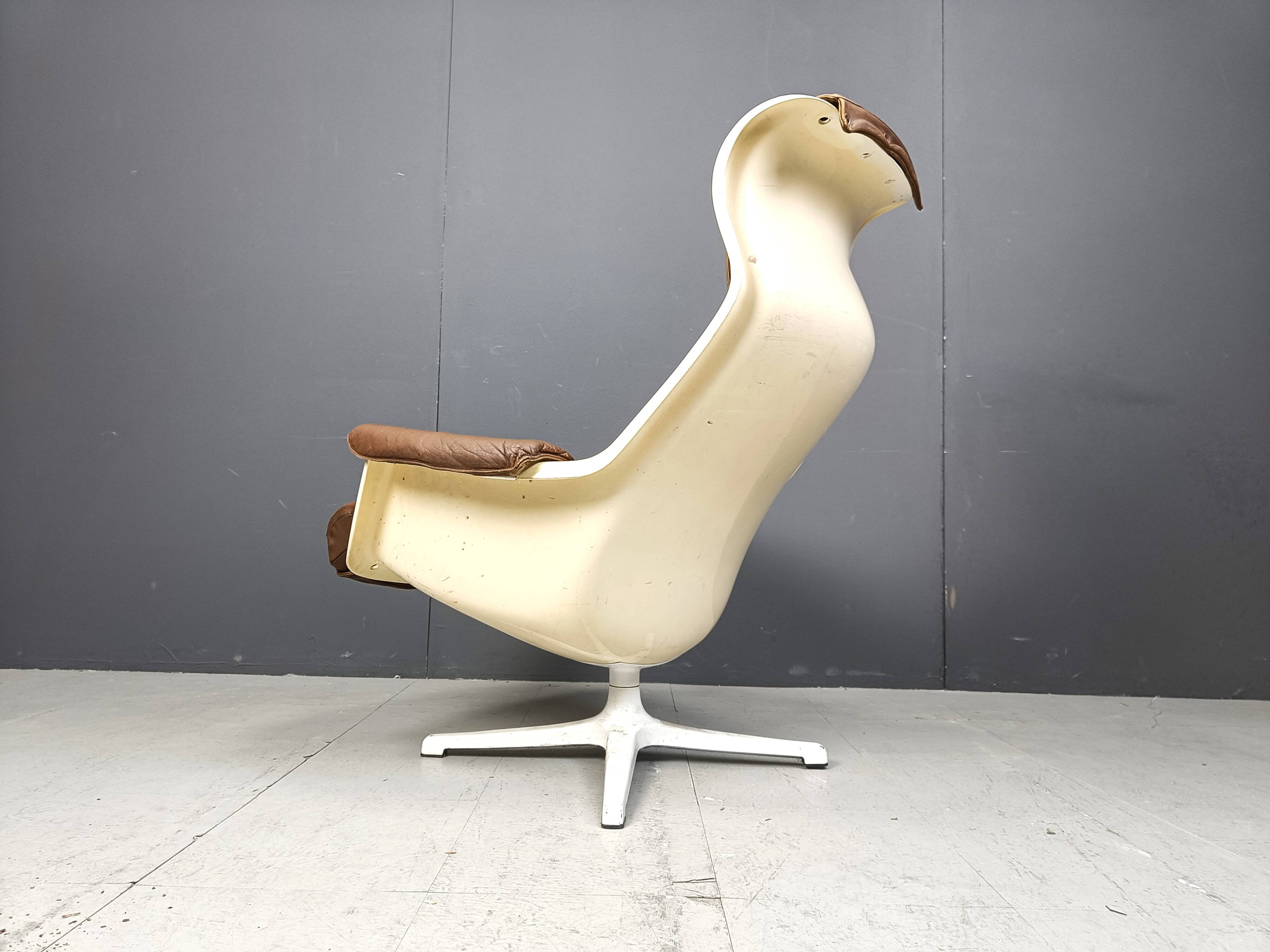 Mid-Century Space Age Galaxy Armchair by Alf Svensson for Dux, 1968