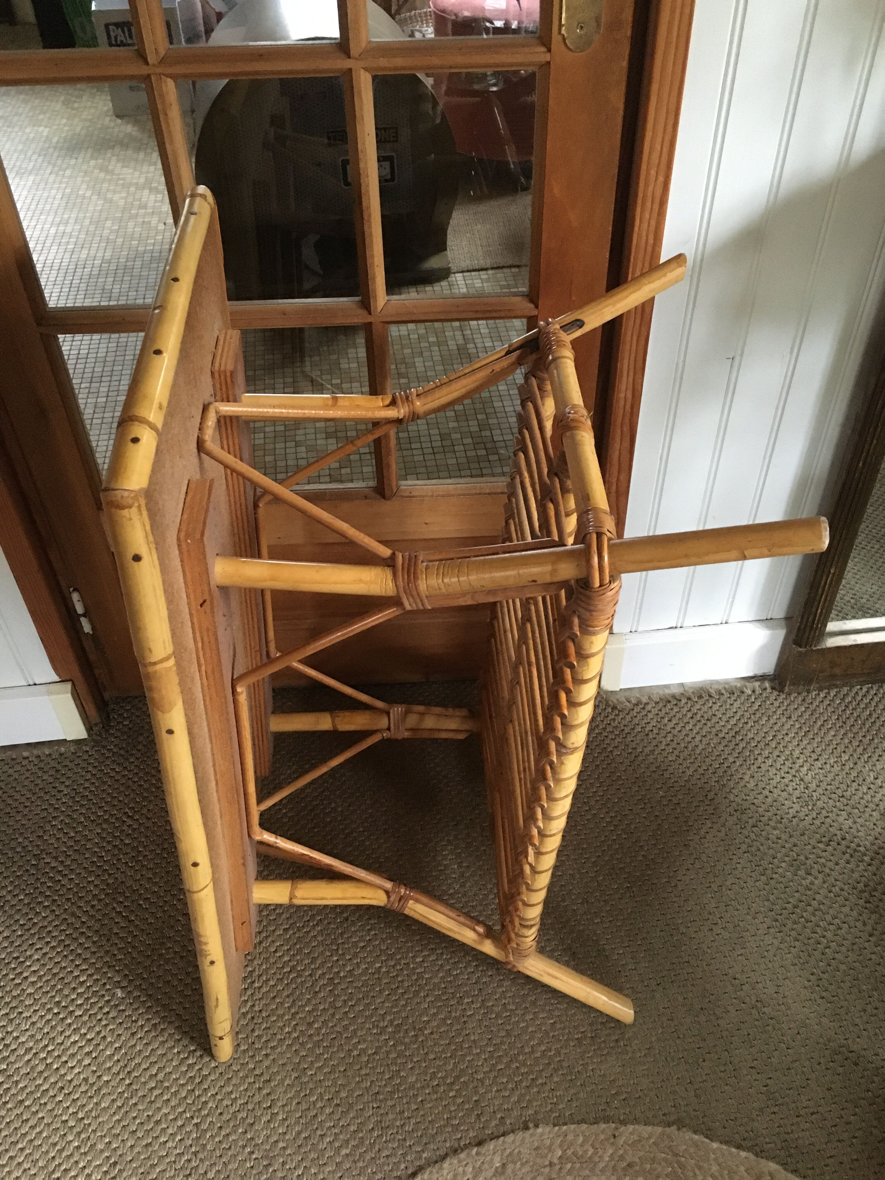 Rattan coffee table