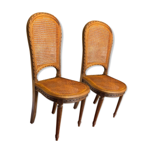 table de salle à manger et 6 chaises cannÉes
